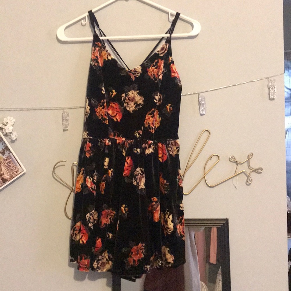 Target Velvet Floral Romper